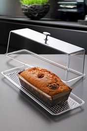 Hermia Plato para Servir Pasteles Transparente CLRKS-1